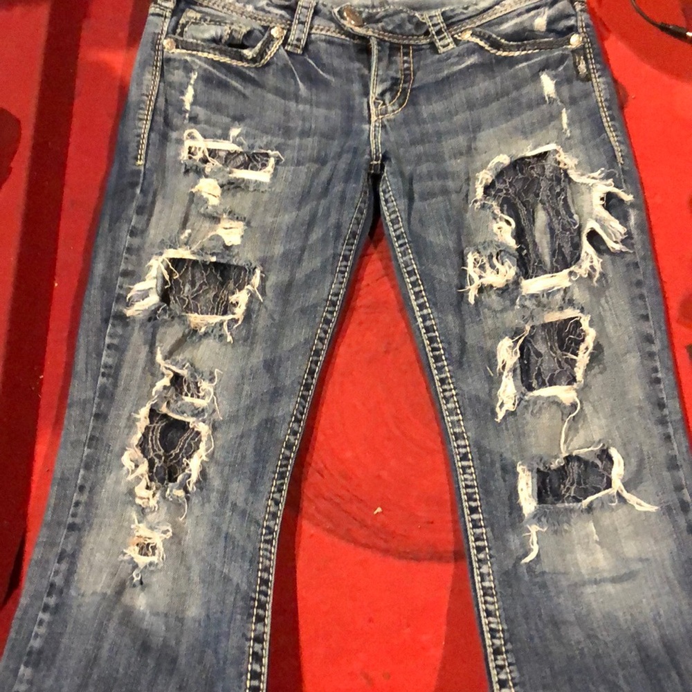 Silver blue Jeans